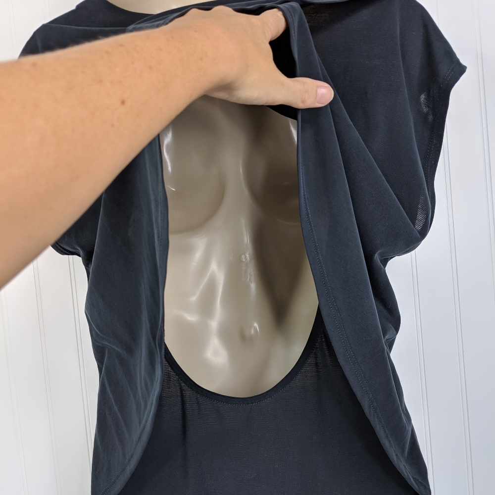 TROUVE Cape Open Back Modal Blend Dress Sz M - Picture 12 of 14
